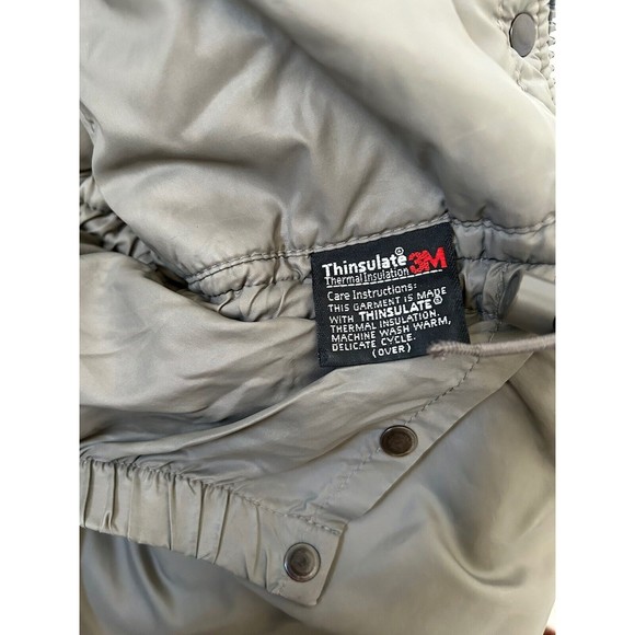 Vintage Columbia Hooded Trench Coat Insulated Thinsulate Size Large‎ Teal Winter - Picture 13 of 14